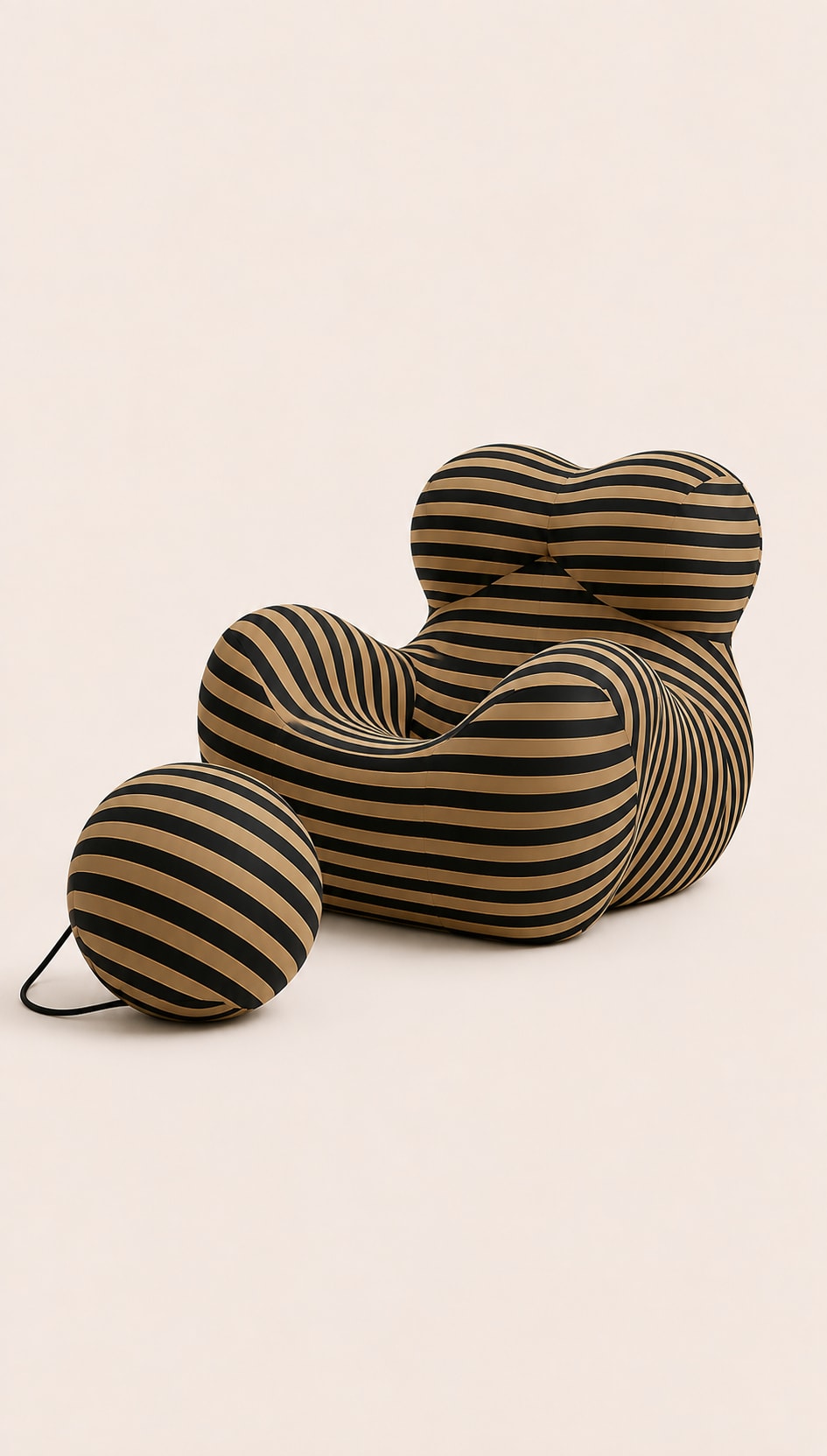 Striped Lounge Chair